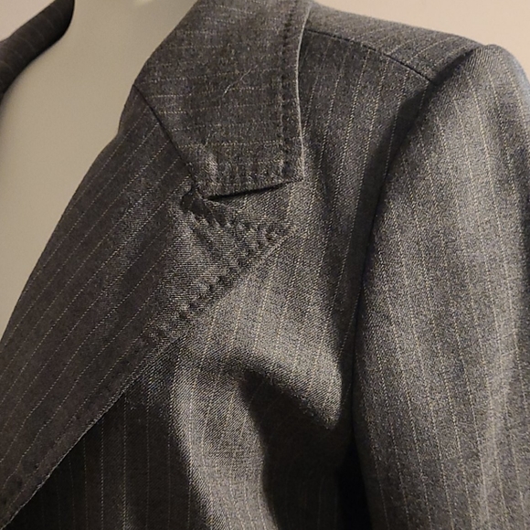 RW & Company pinstriped wool blend skirt suit - Picture 11 of 13